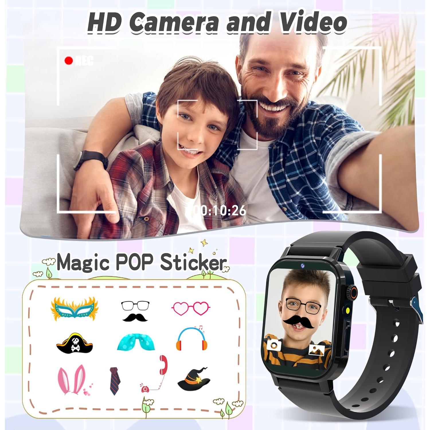 Reloj Inteligente para Niños Phyulls D12 con 32 Juegos y Cámara HD