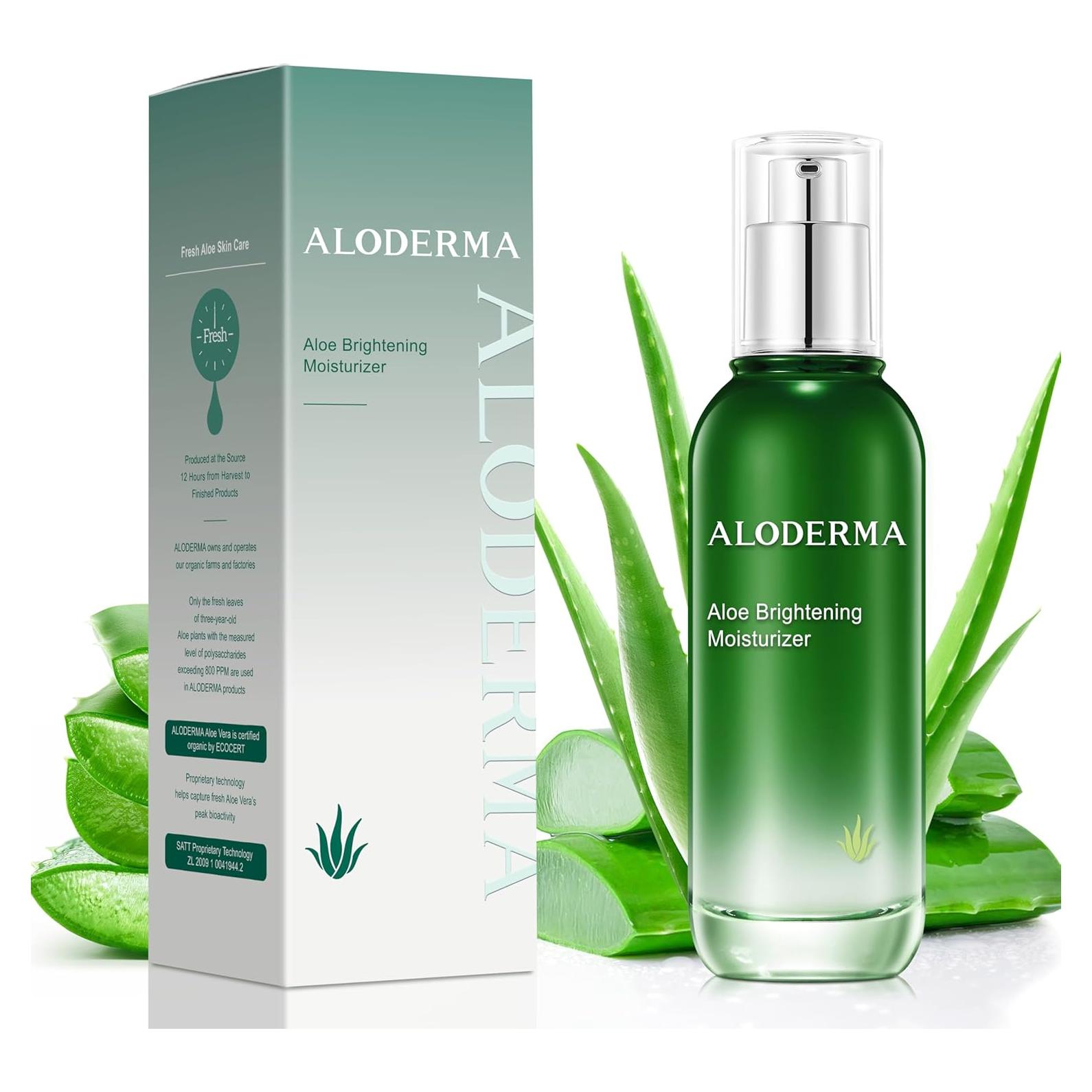 Hidratante Facial Iluminador Aloderma 75% Aloe Vera 299g