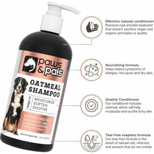 Champú y Acondicionador 6-en-1 Paws & Pals 20oz Avena