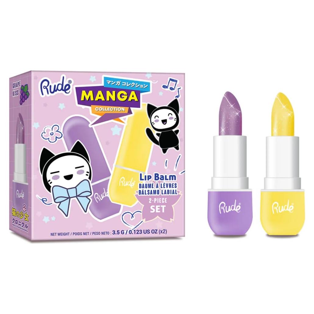 Bálsamo Labial Hidratante Rude Cosmetics Set 2 Unidades 32g