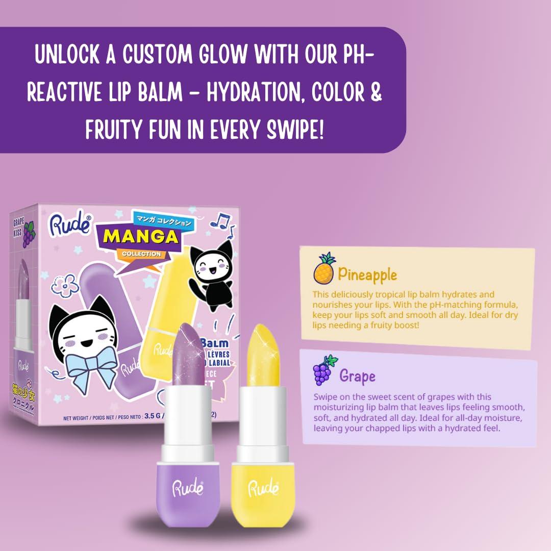 Bálsamo Labial Hidratante Rude Cosmetics Set 2 Unidades 32g