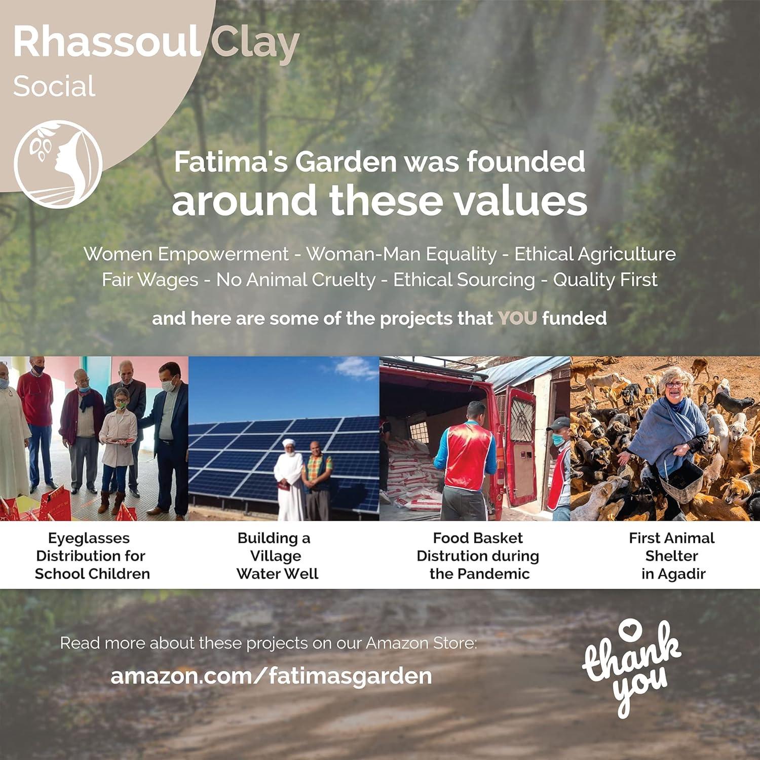 Arcilla Rhassoul 100% Pura Jardín de Fátima 150g - Detox Natural