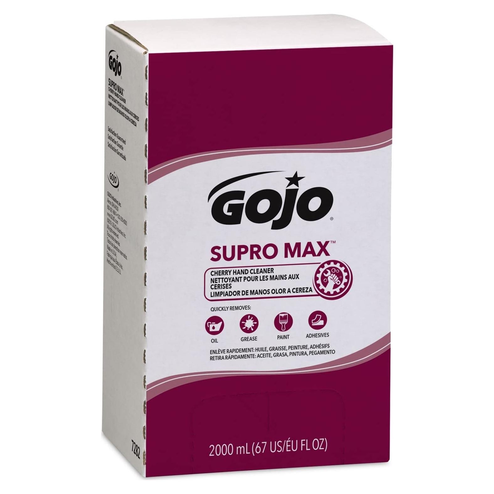 Limpiador de Manos GOJO SUPRO MAX 2000 mL Cereza - Paquete de 4