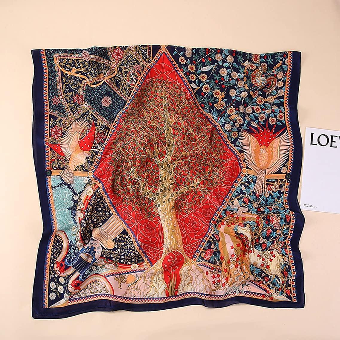 Bufanda de Seda Satinada Myneiyi 180x90cm para Mujeres