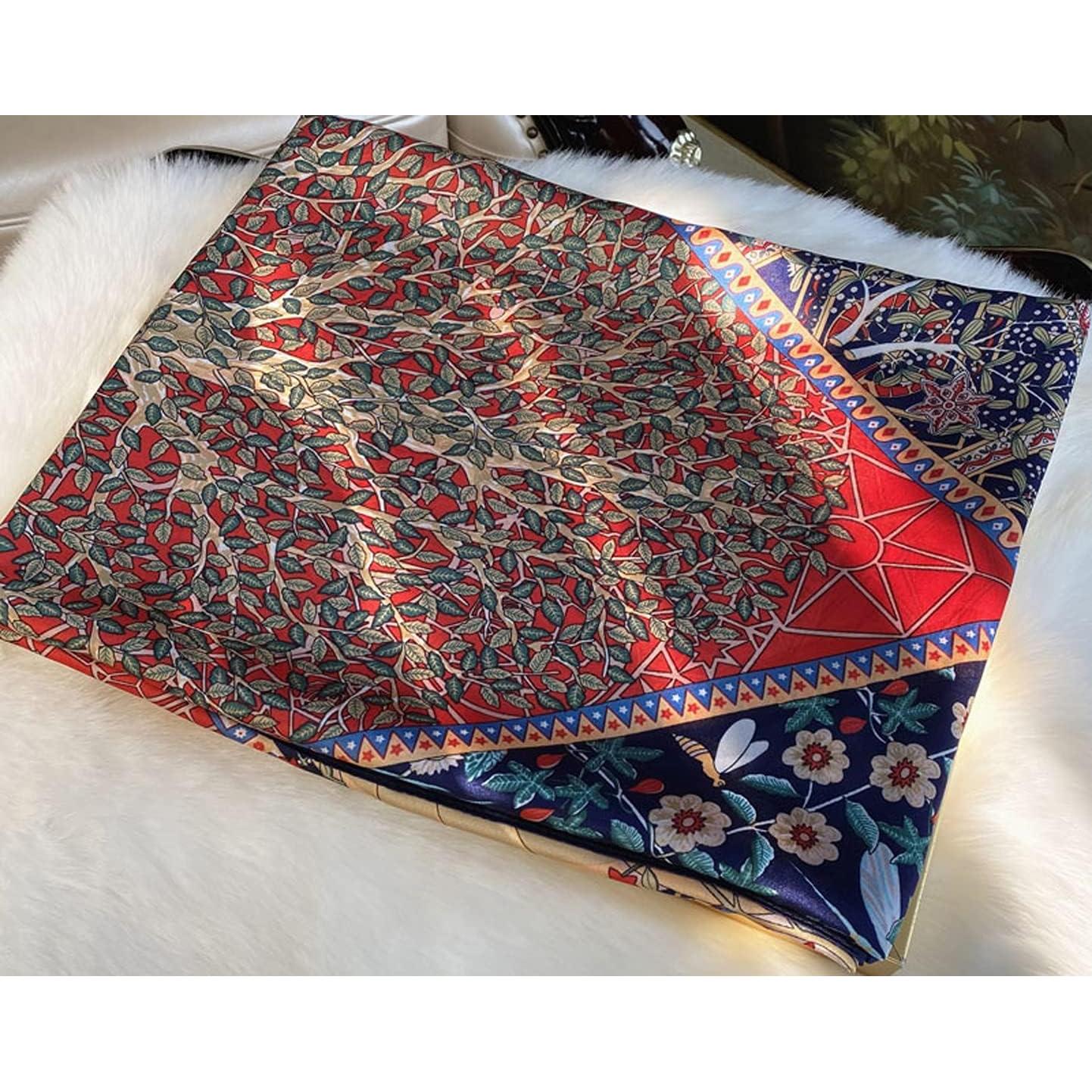 Bufanda de Seda Satinada Myneiyi 180x90cm para Mujeres