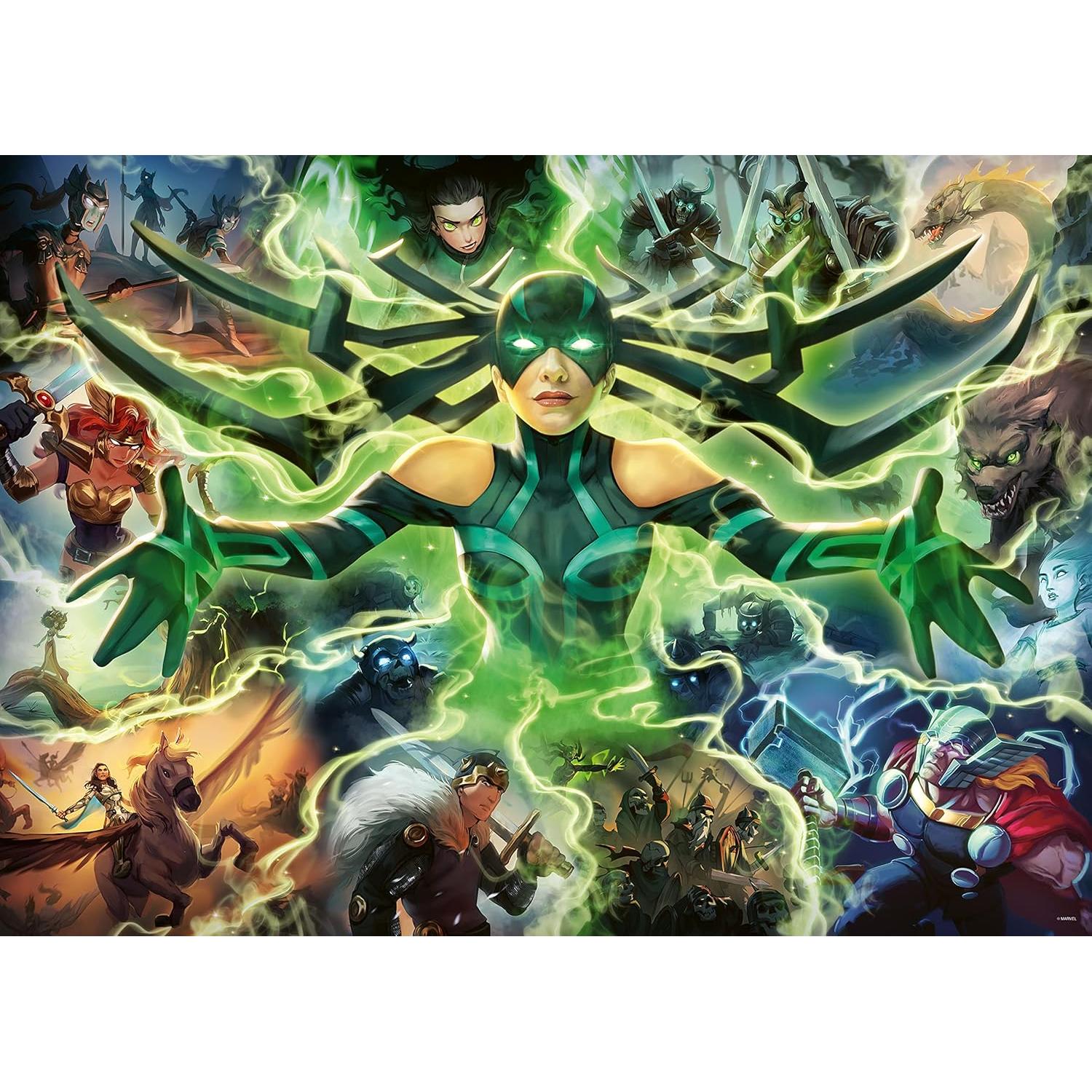 Rompecabezas Ravensburger Marvel Villainous Hela 1000 Piezas