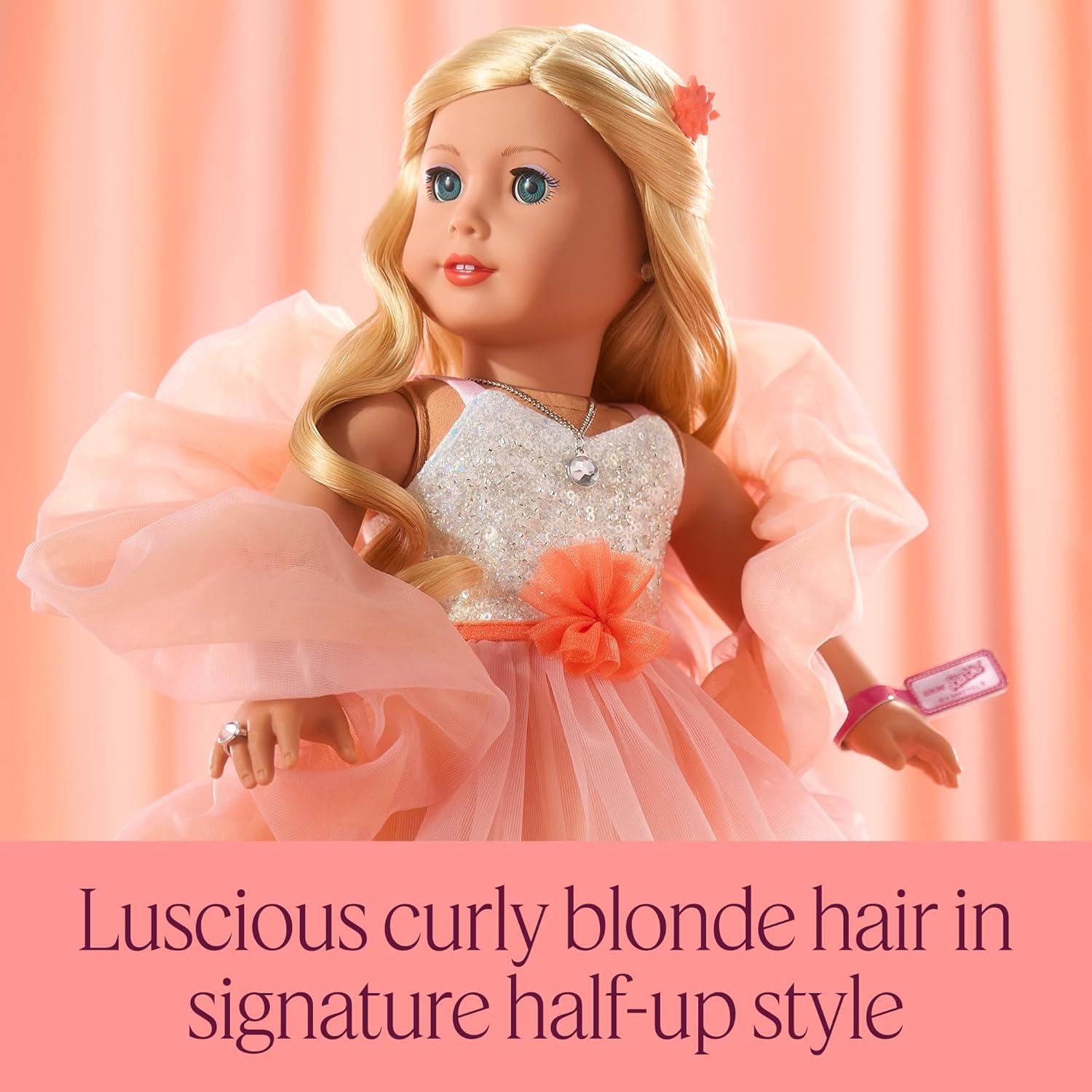 Muñeca Coleccionista American Girl Barbie 18" Rubia