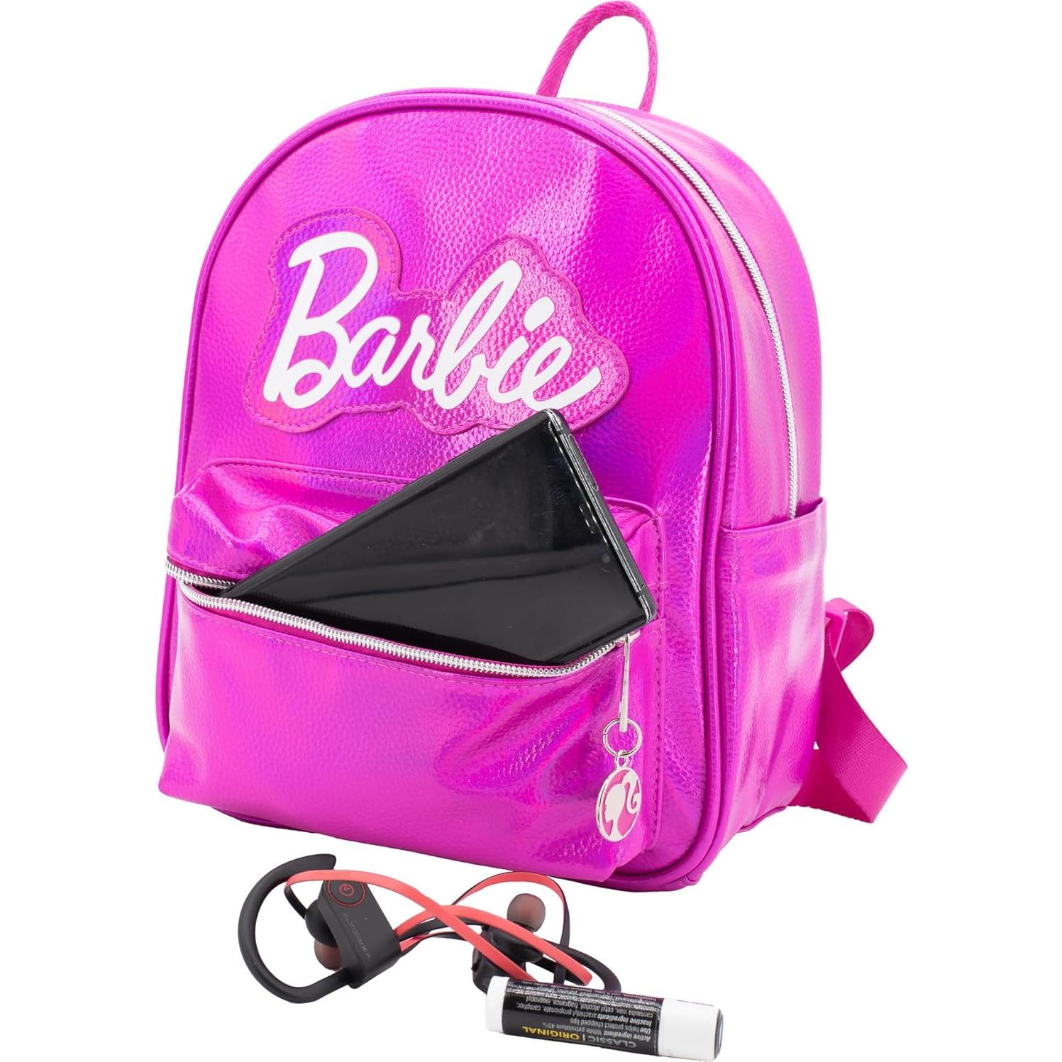 Mochila Mini de Cuero Vegano Barbie Rosa 26.67 cm