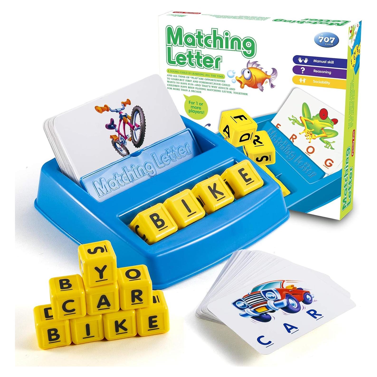 Juego de Emparejamiento de Letras SUNKURO para Niños 3-8 Años