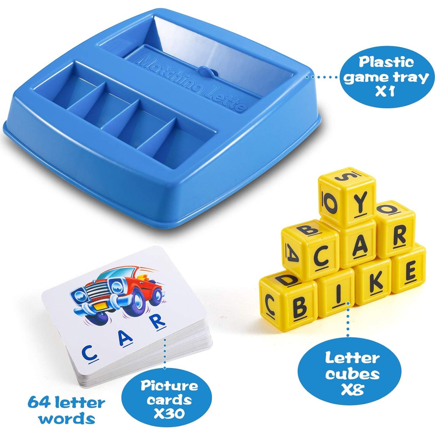 Juego de Emparejamiento de Letras SUNKURO para Niños 3-8 Años