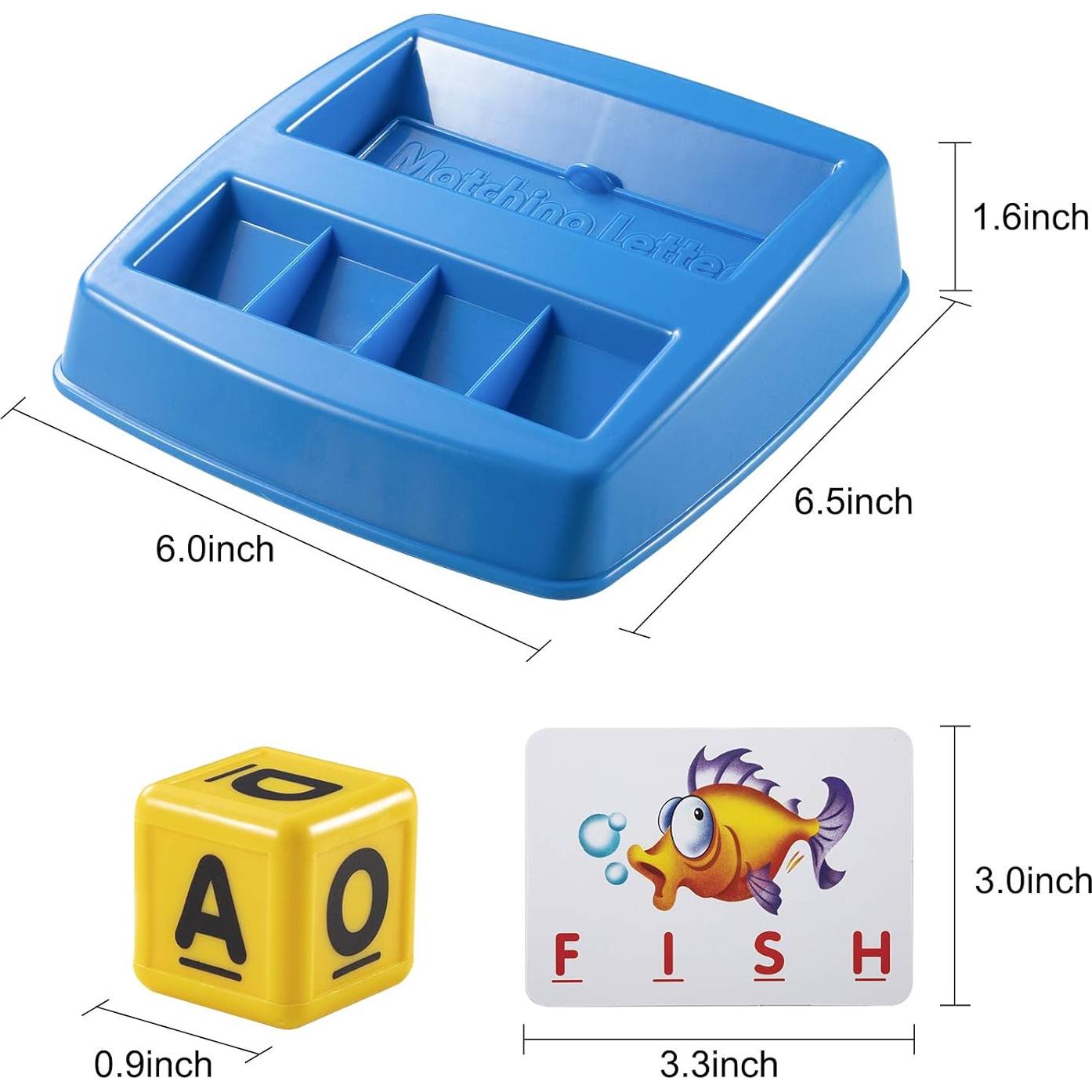Juego de Emparejamiento de Letras SUNKURO para Niños 3-8 Años