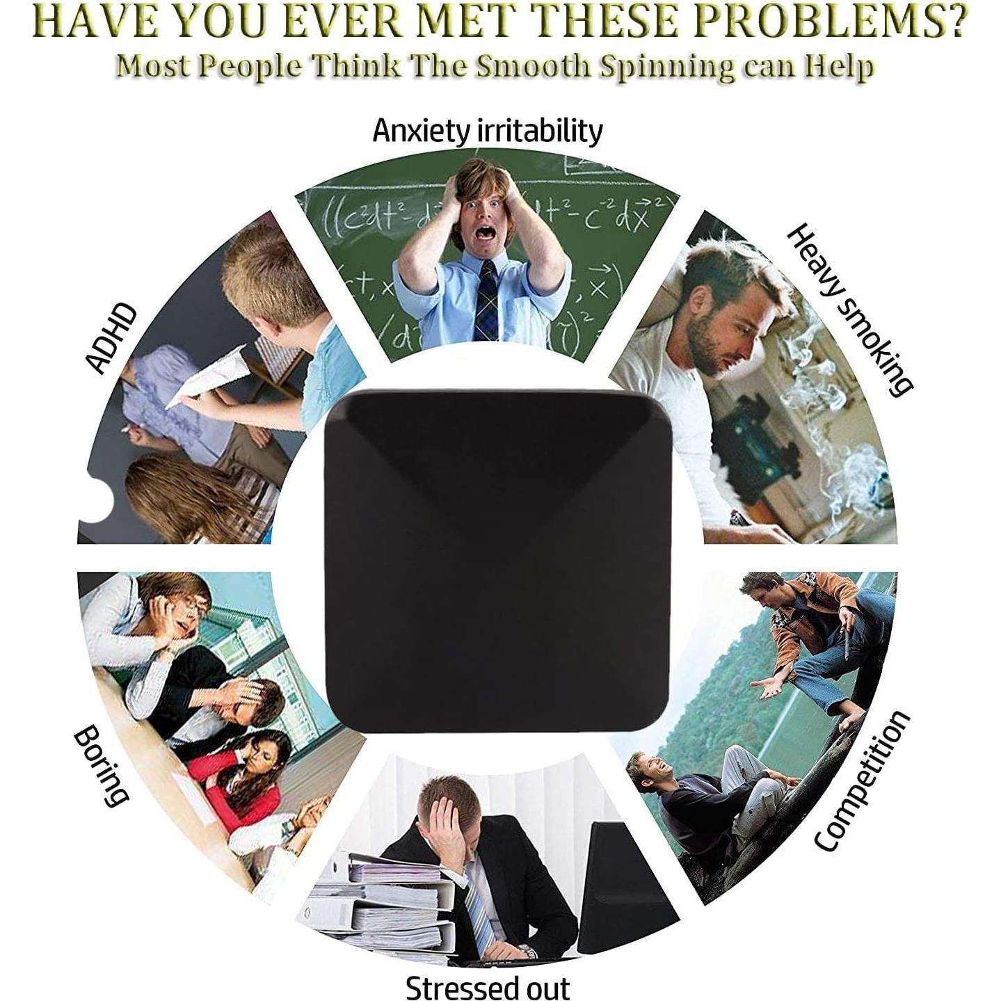 Juguete Giratorio Kinetic Desk BWBMSOW - Alivio Estrés Negro