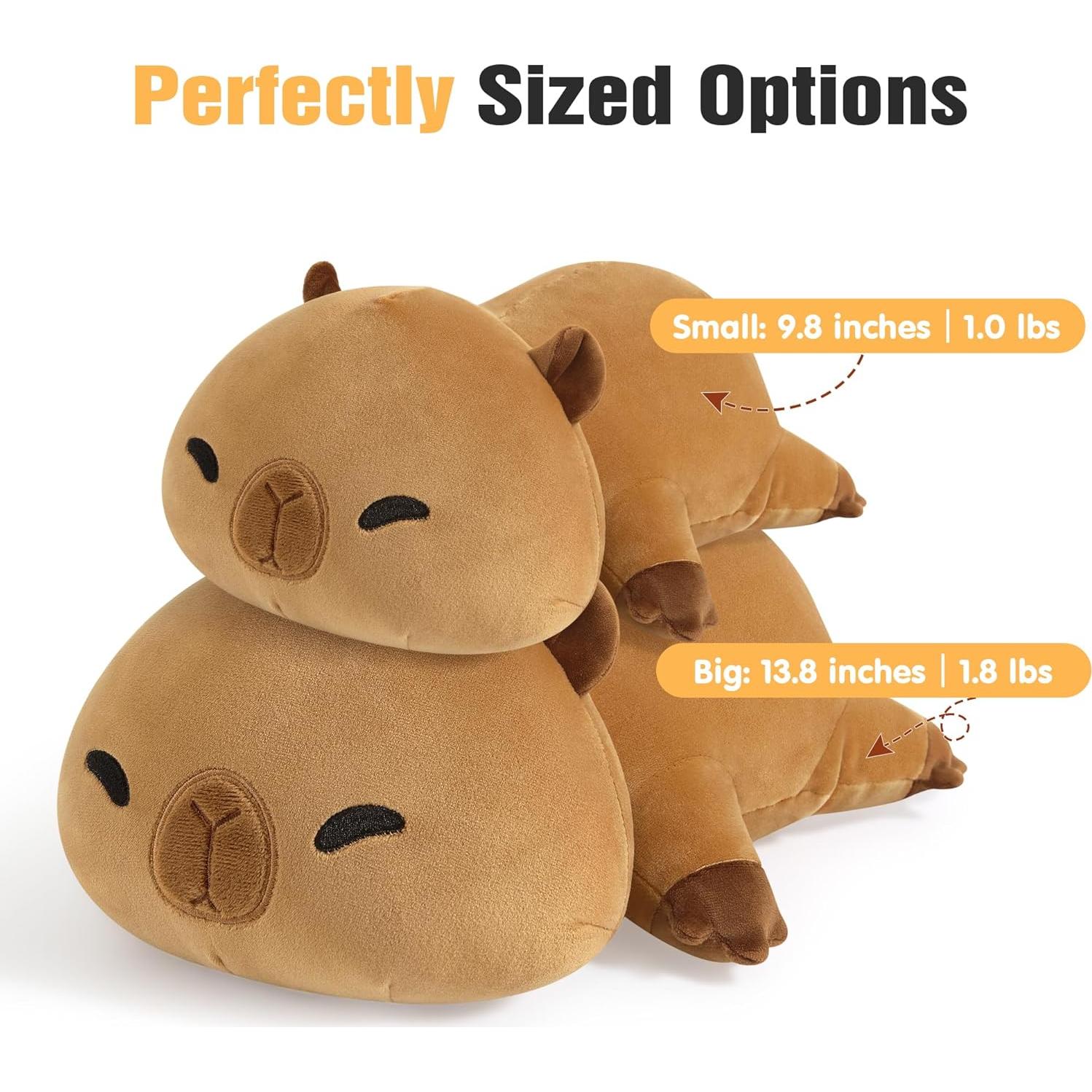 Peluches Capibara con Peso Onsoyours 24.9 cm Suave y Acogedor