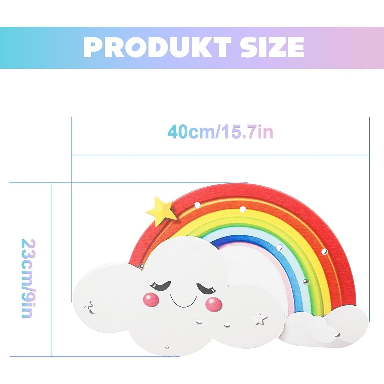 Estante Flotante de Madera Arcoíris Sun3drucker para Toniebox