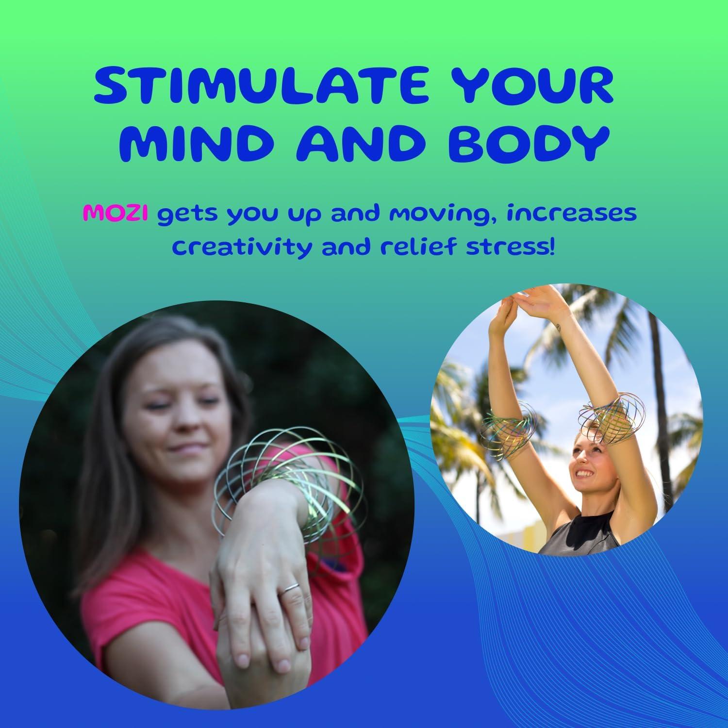 Pulsera Giratoria Mozi - Juguete Espiral 3D para Niños y Adultos