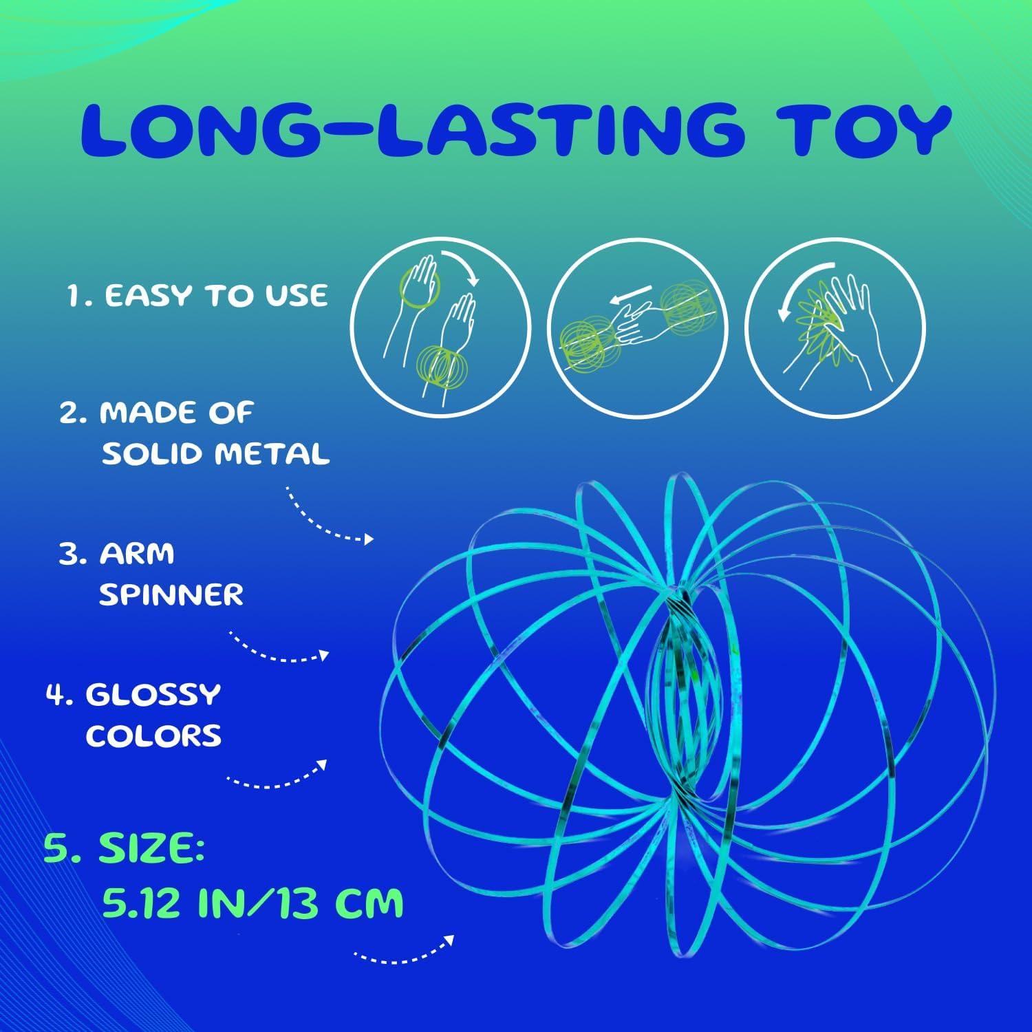 Pulsera Giratoria Mozi - Juguete Espiral 3D para Niños y Adultos