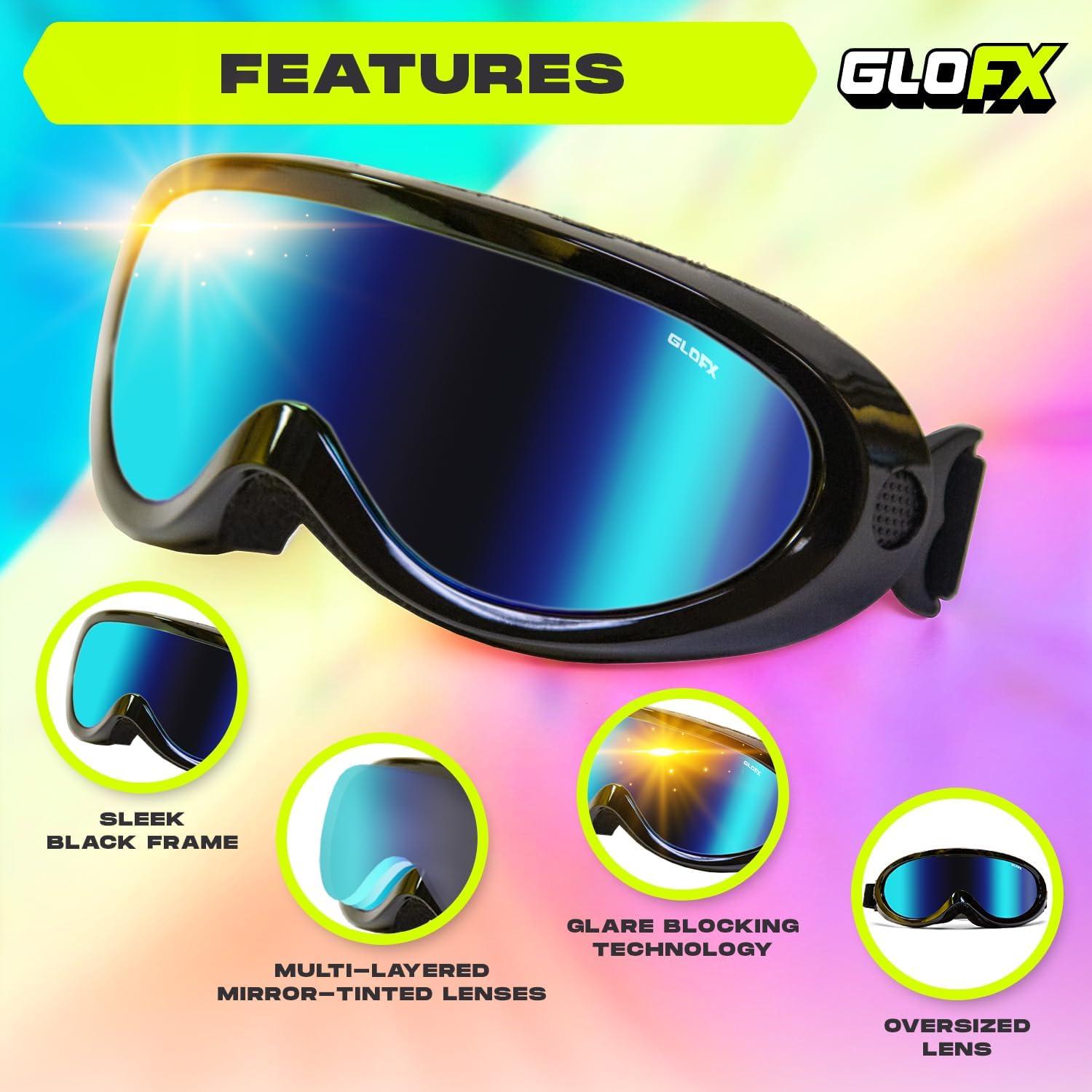 Gafas de Esquí GloFX - Reflectantes Cyberpunk con Protección UV