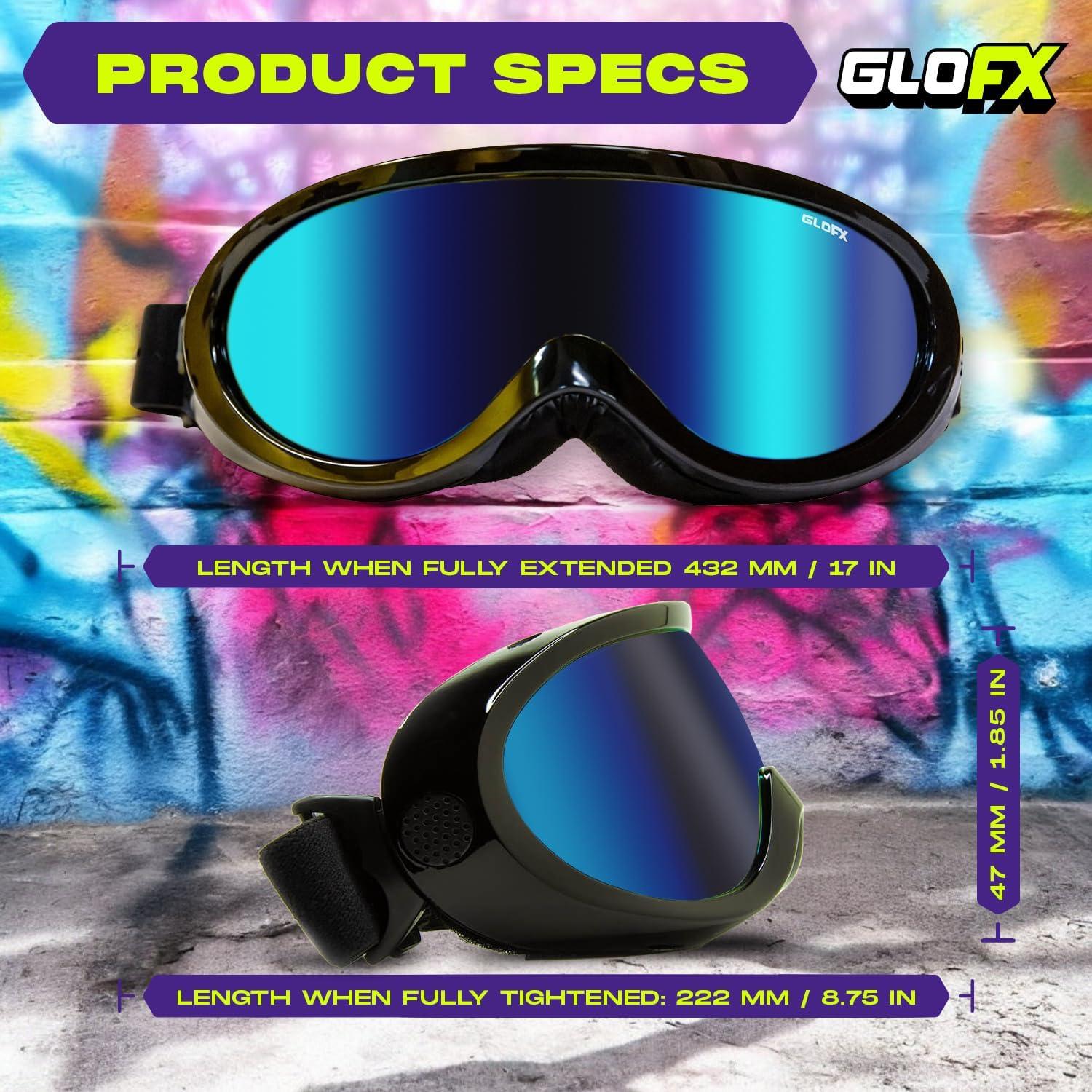Gafas de Esquí GloFX - Reflectantes Cyberpunk con Protección UV
