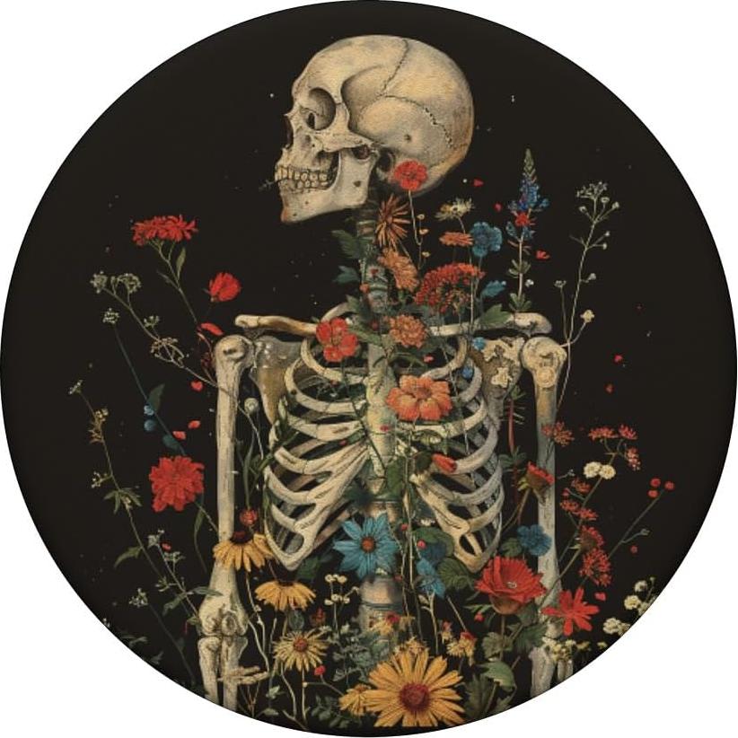 PopSockets Adhesivo Calavera Esqueleto Oscura Estética Goth