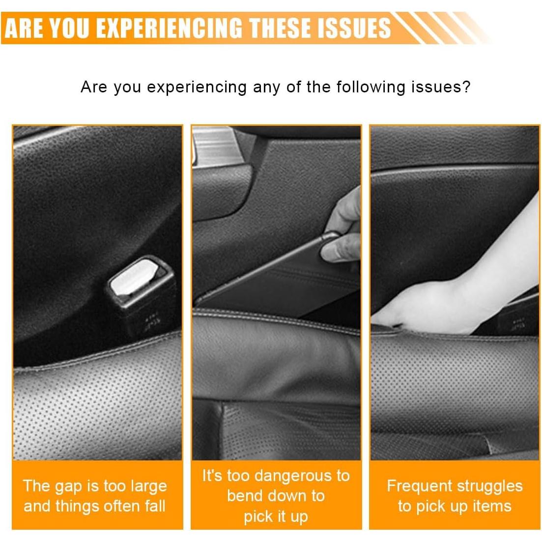 Organizador de Espacio entre Asientos de Coche KITUREK Beige