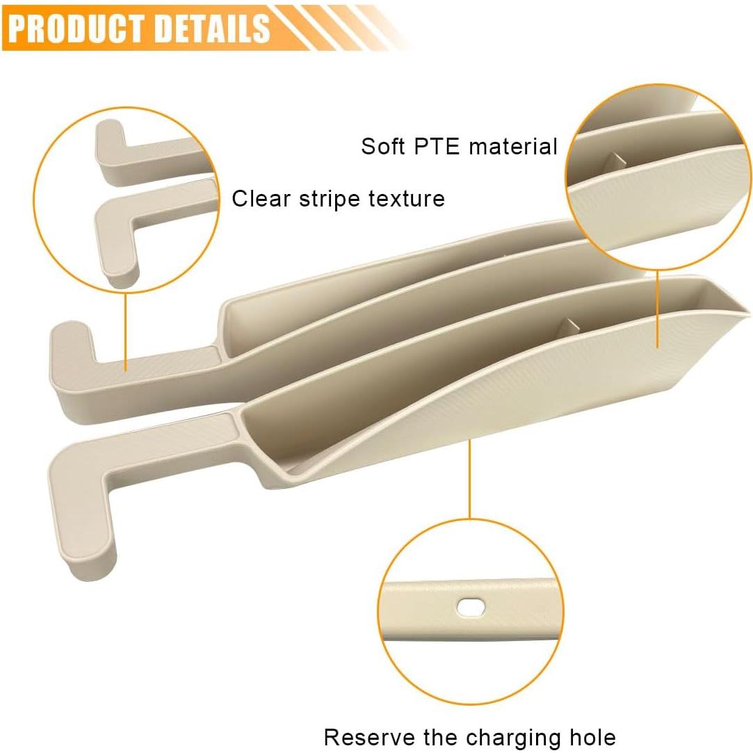 Organizador de Espacio entre Asientos de Coche KITUREK Beige