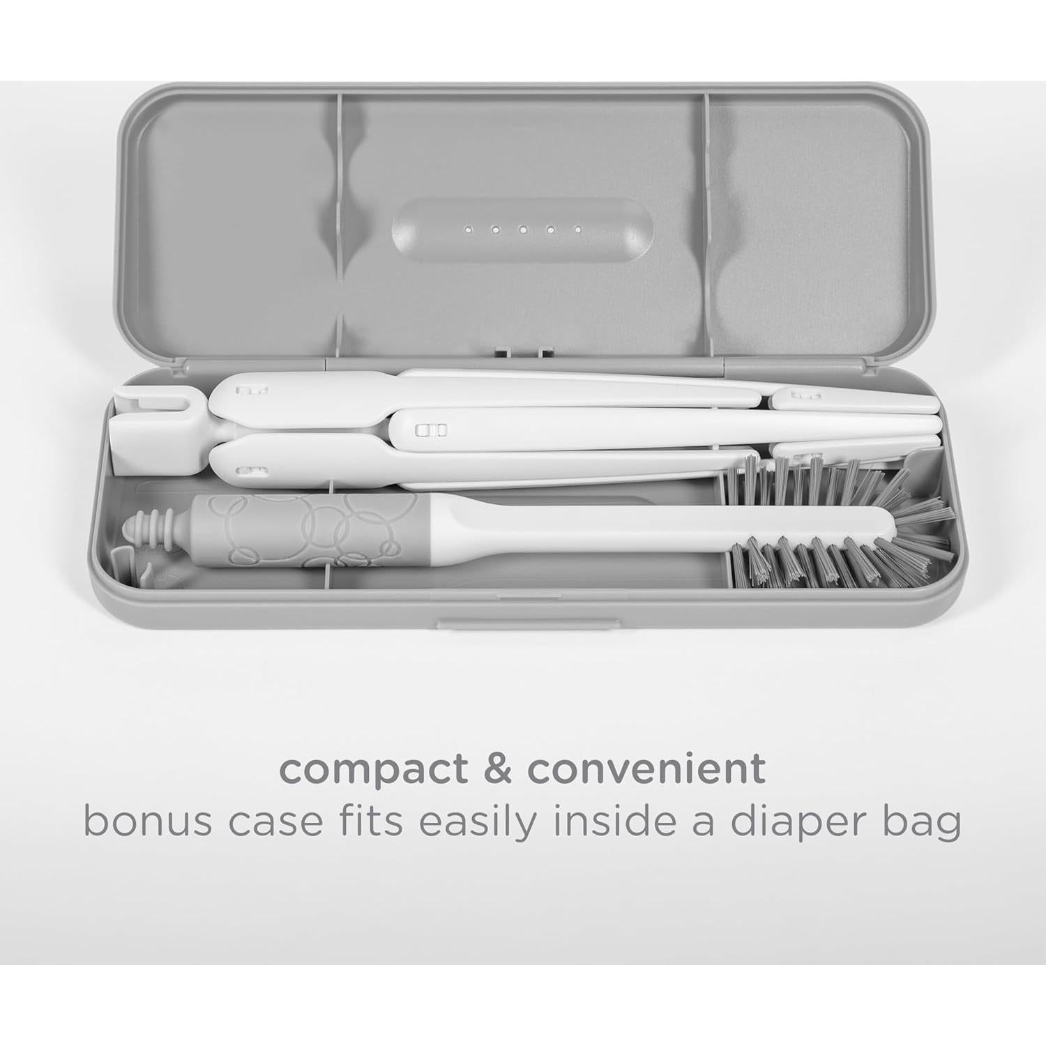 Estante de Secado Ubbi para Botellas Bebé Gris - 8 Botellas