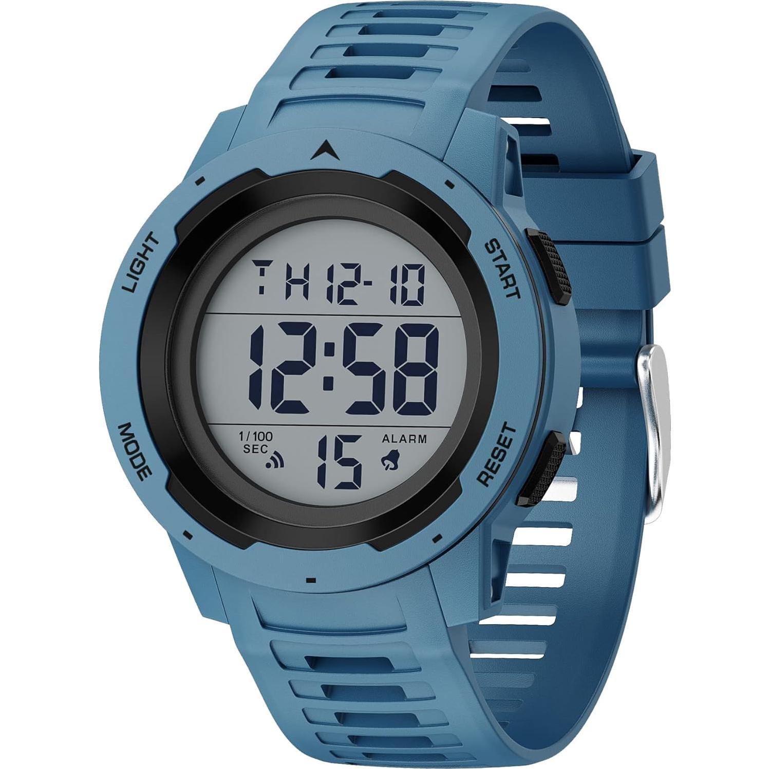 Reloj Digital Deportivo Golden Hour GH-1315 Impermeable