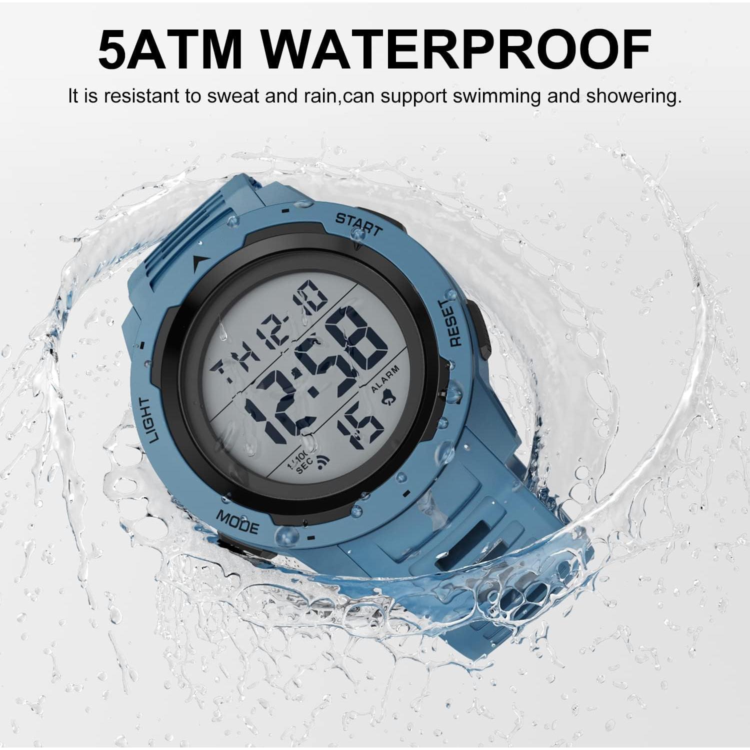 Reloj Digital Deportivo Golden Hour GH-1315 Impermeable