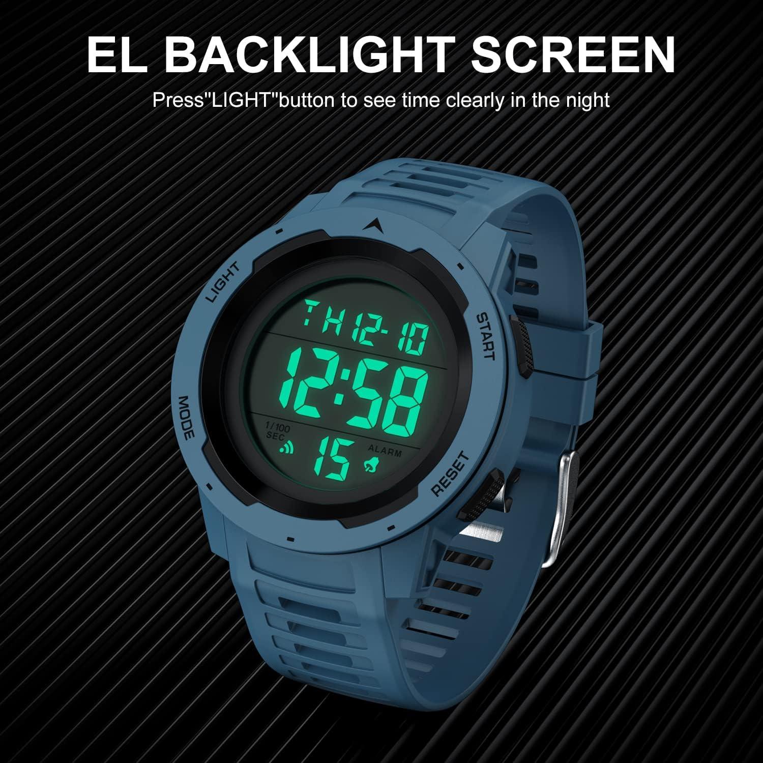 Reloj Digital Deportivo Golden Hour GH-1315 Impermeable