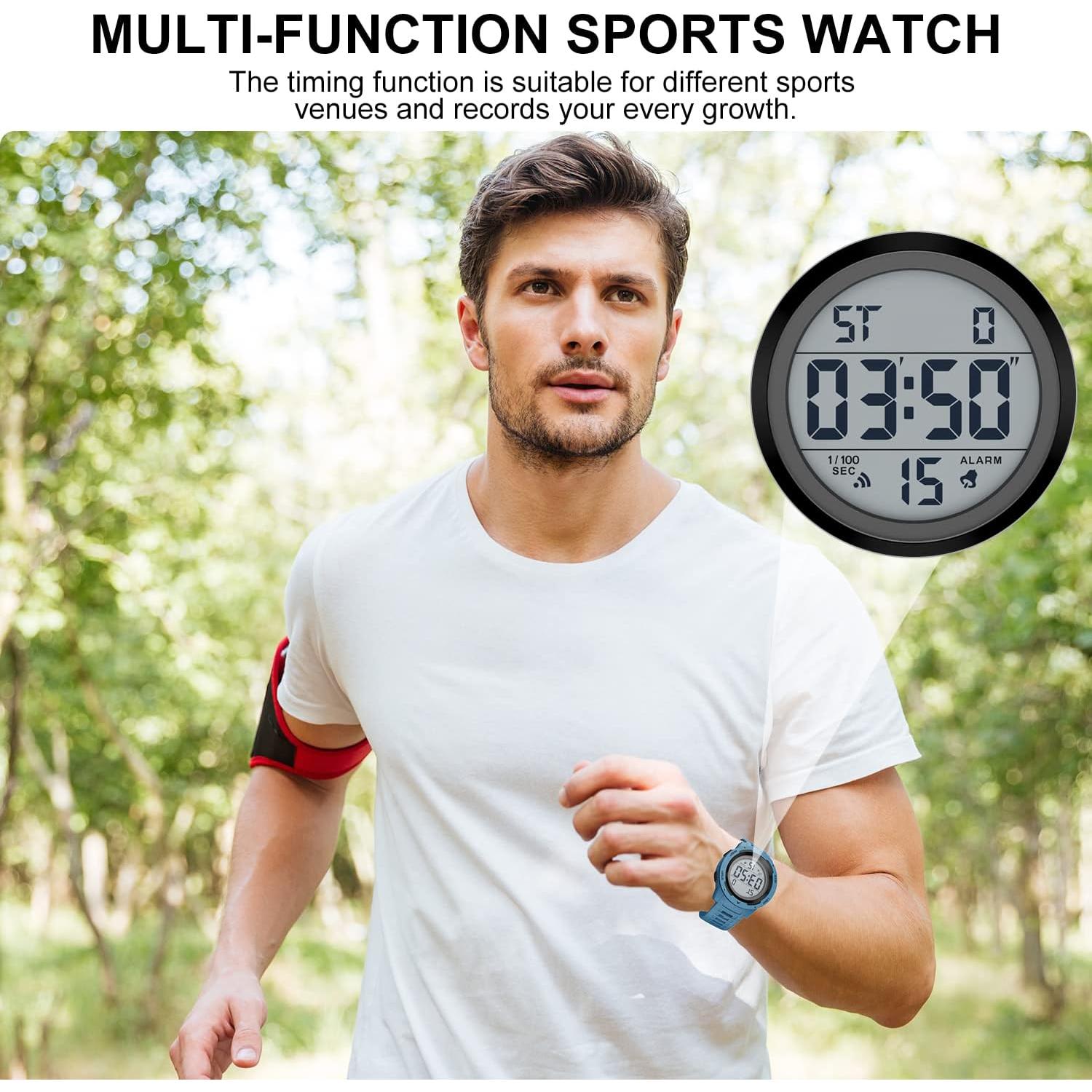 Reloj Digital Deportivo Golden Hour GH-1315 Impermeable