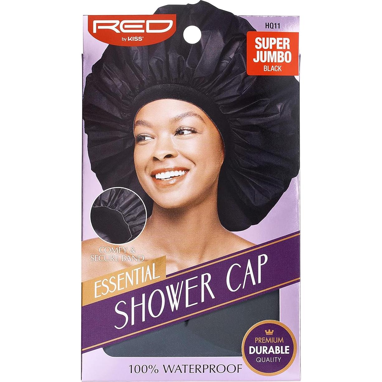 Gorro de Ducha Impermeable Red by Kiss Super Jumbo