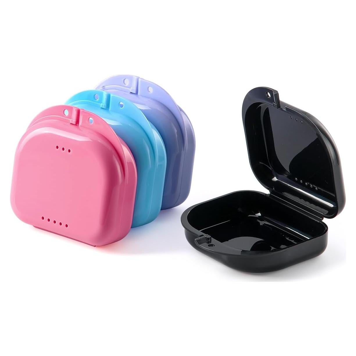 Caja de Retenedor Ortodóntico JMU 4 Piezas con Ventilación