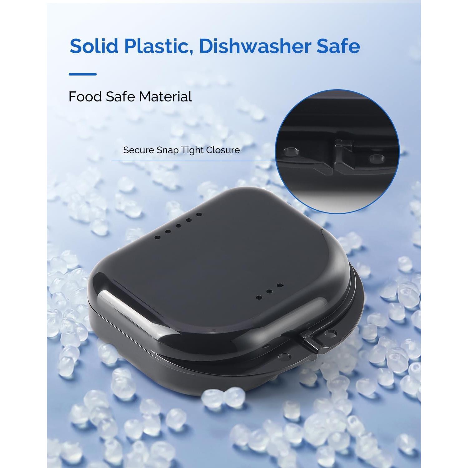 Caja de Retenedor Ortodóntico JMU 4 Piezas con Ventilación