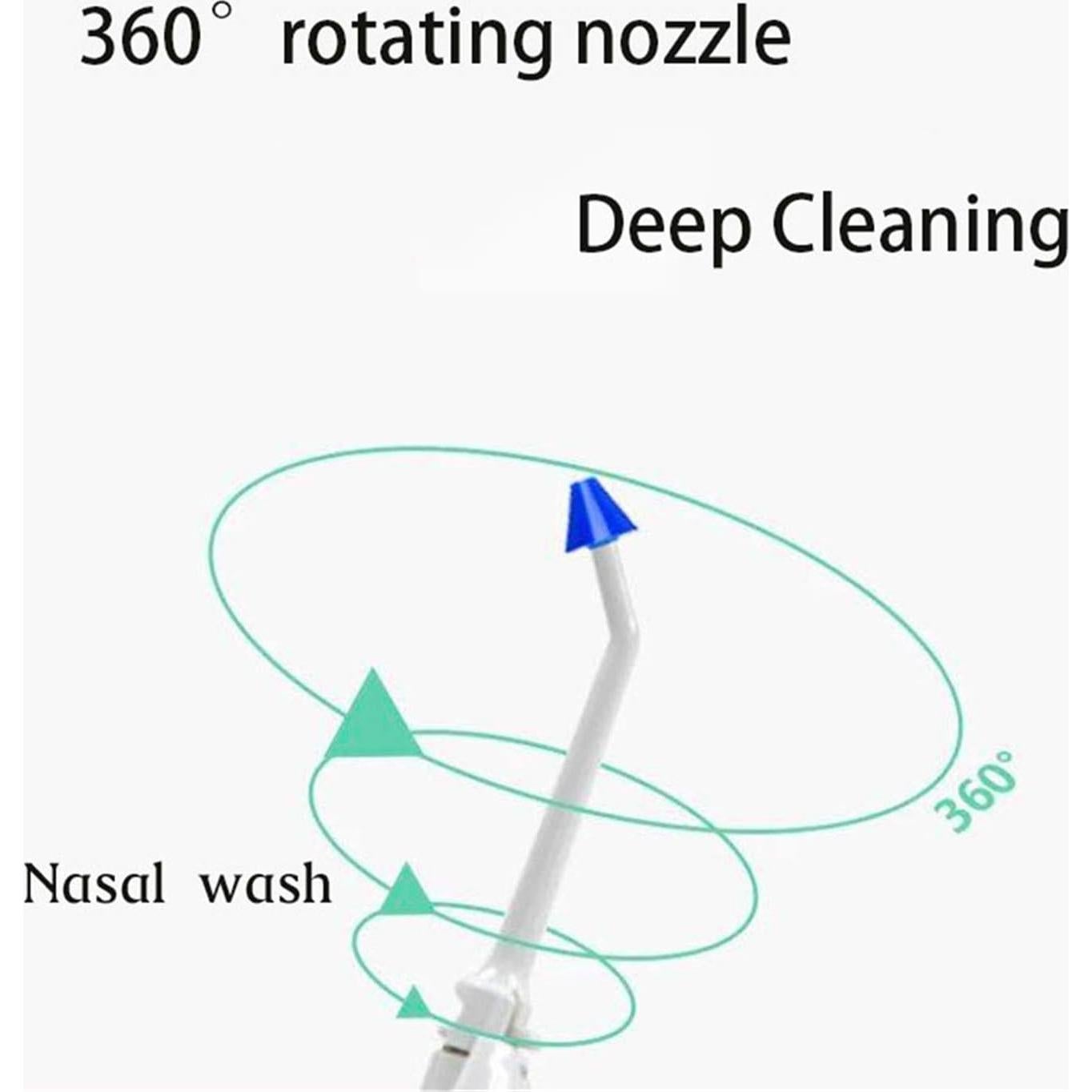 Irrigador Oral Portátil LM BODYCARE con 4 Boquillas 360°