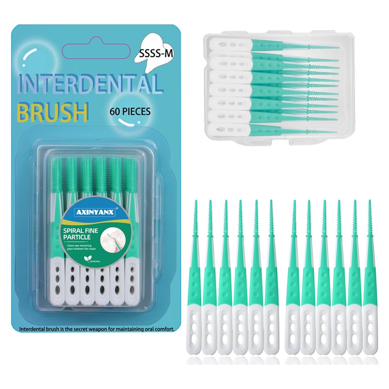 Palillos de Hilo Dental AxiyanX 60PCS con Estuche Portátil