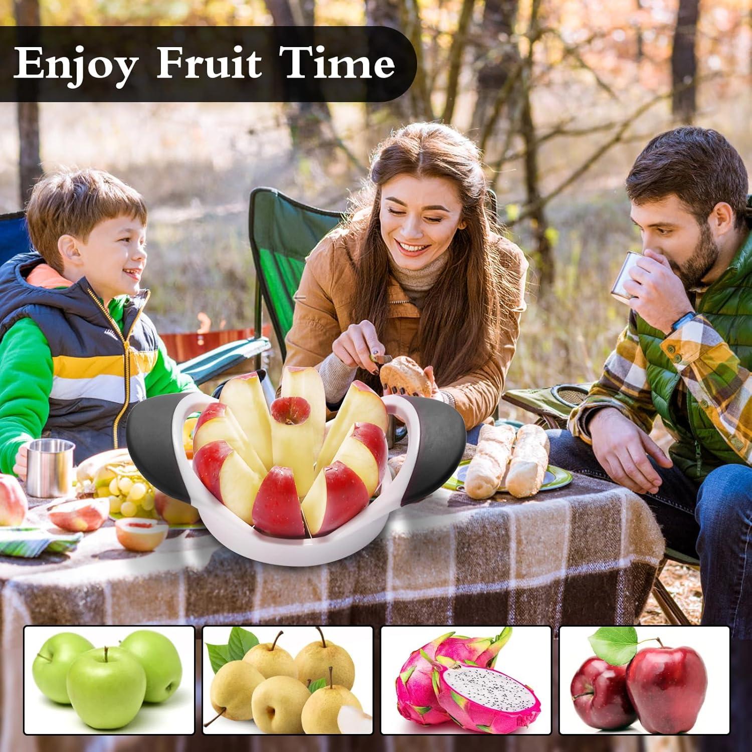 Cortador de Manzanas LIVSGNISTA 12 cm 8 Cuchillas Acero Inoxidable