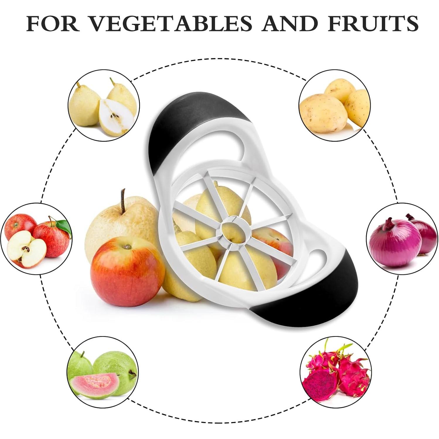 Cortador de Manzanas LIVSGNISTA 12 cm 8 Cuchillas Acero Inoxidable