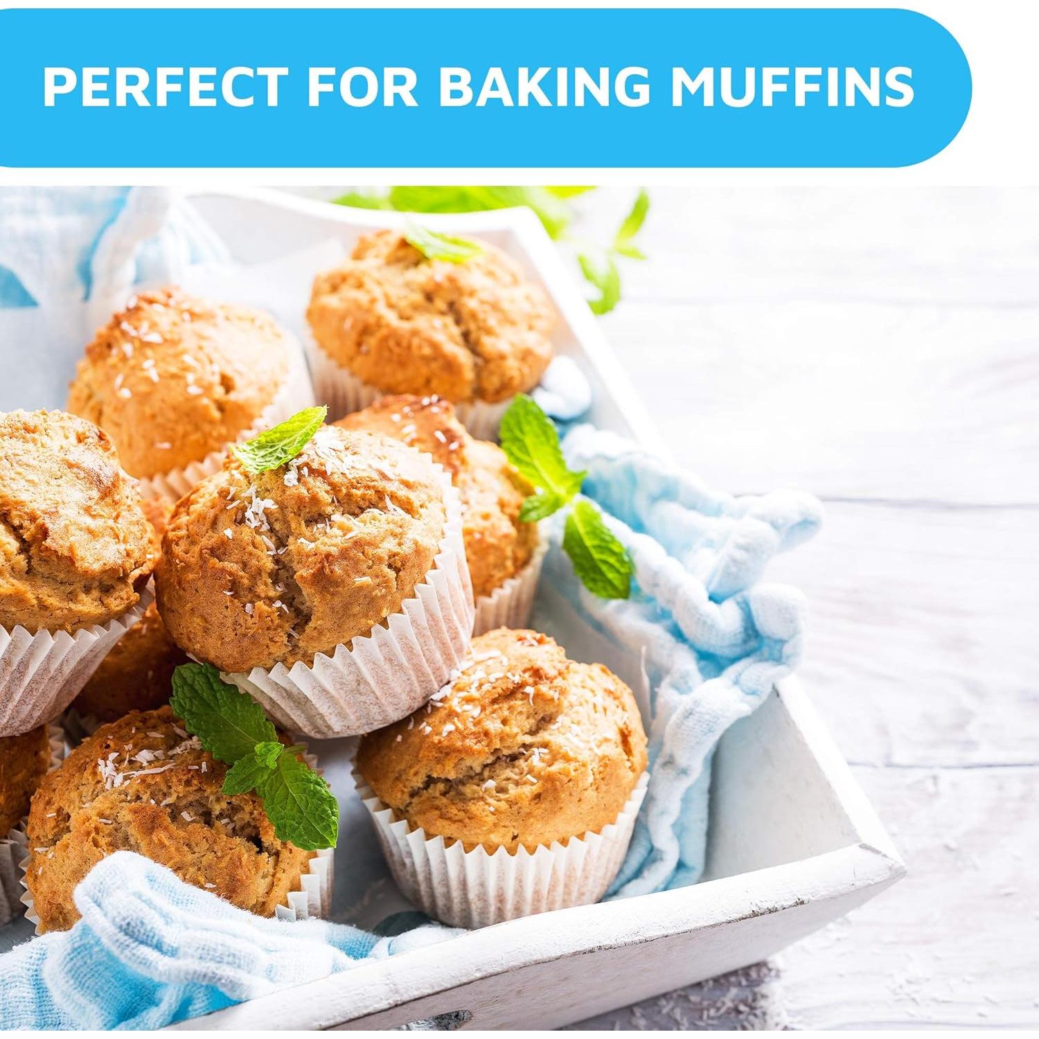 Forros de Cupcake MontoPack Blancos 500 Piezas 2.92 cm