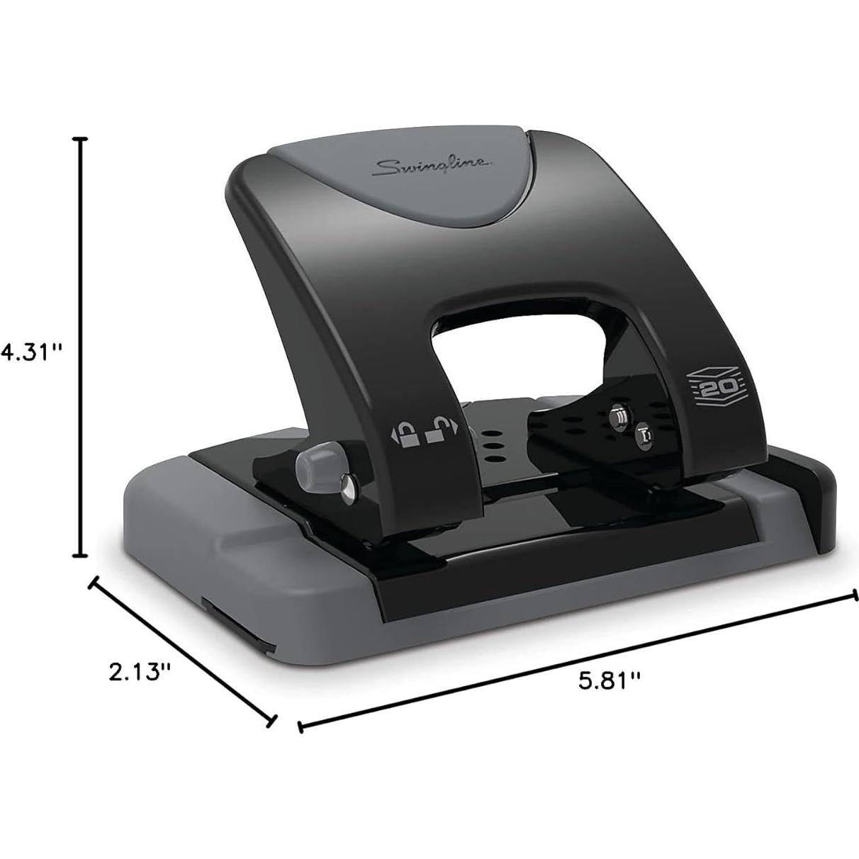 Perforadora de 2 Agujeros Swingline SmartTouch 20 Hojas