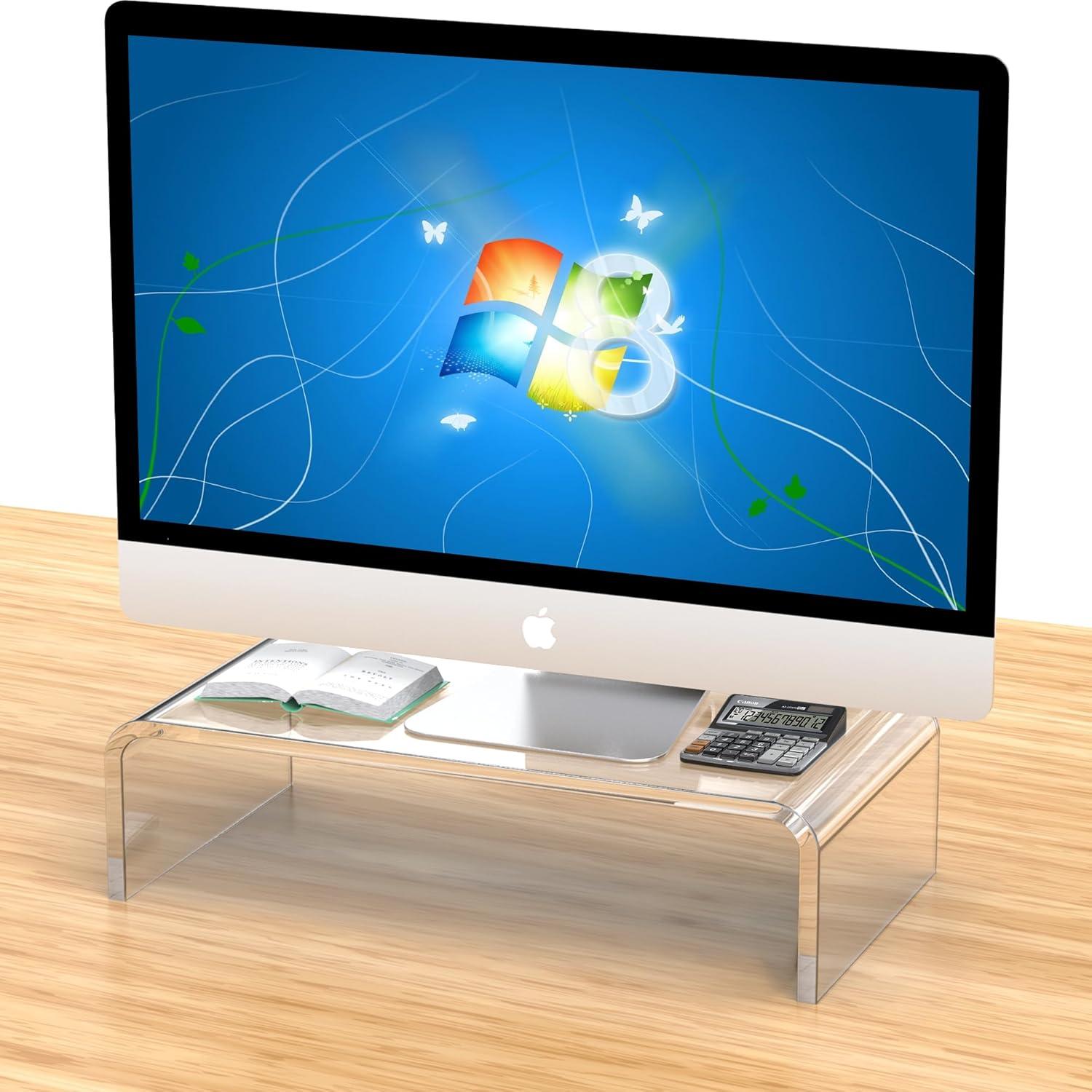 Soporte Acrílico para Monitor y Laptop Beimu 31.75x19.05 cm