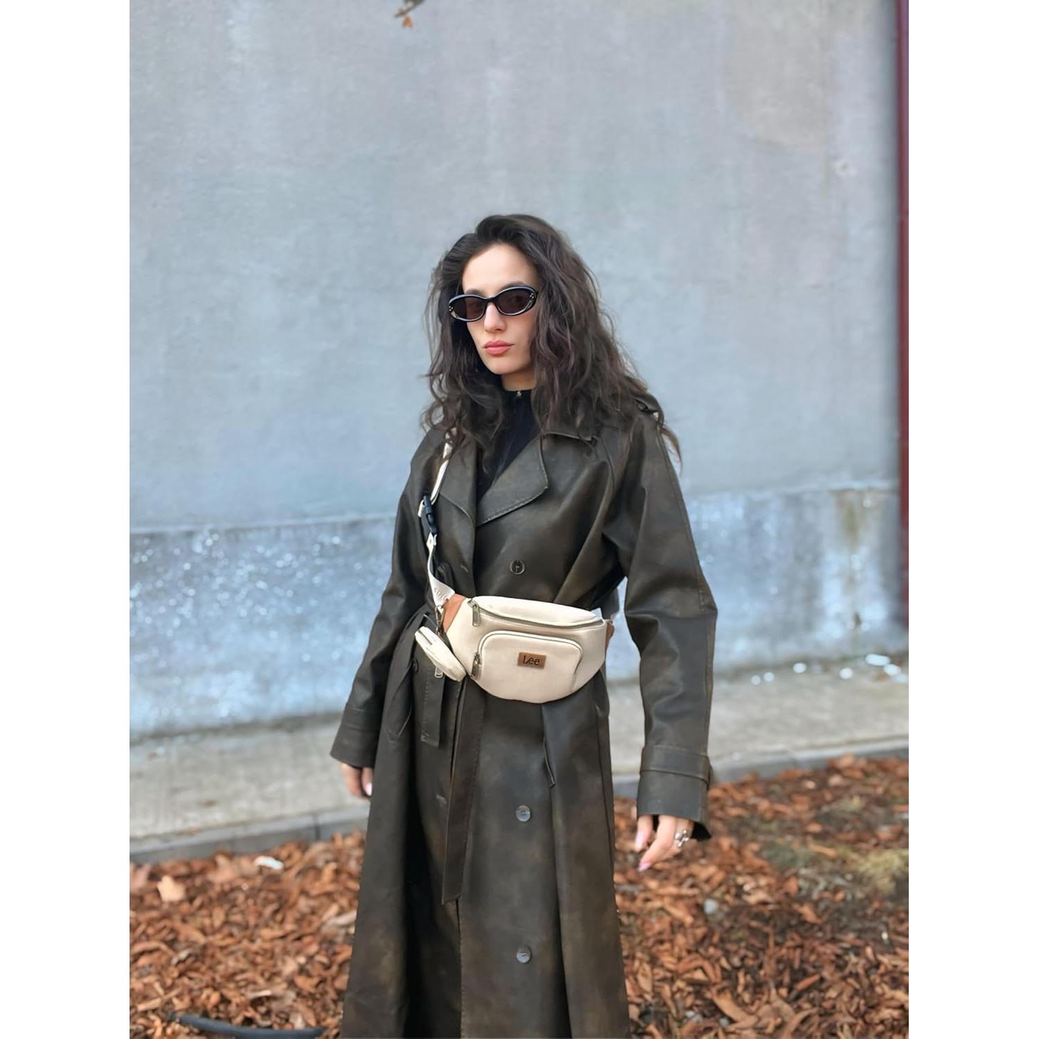 Mochila de Cintura Montana West Lee Beige 31.75x8.89x15.24cm