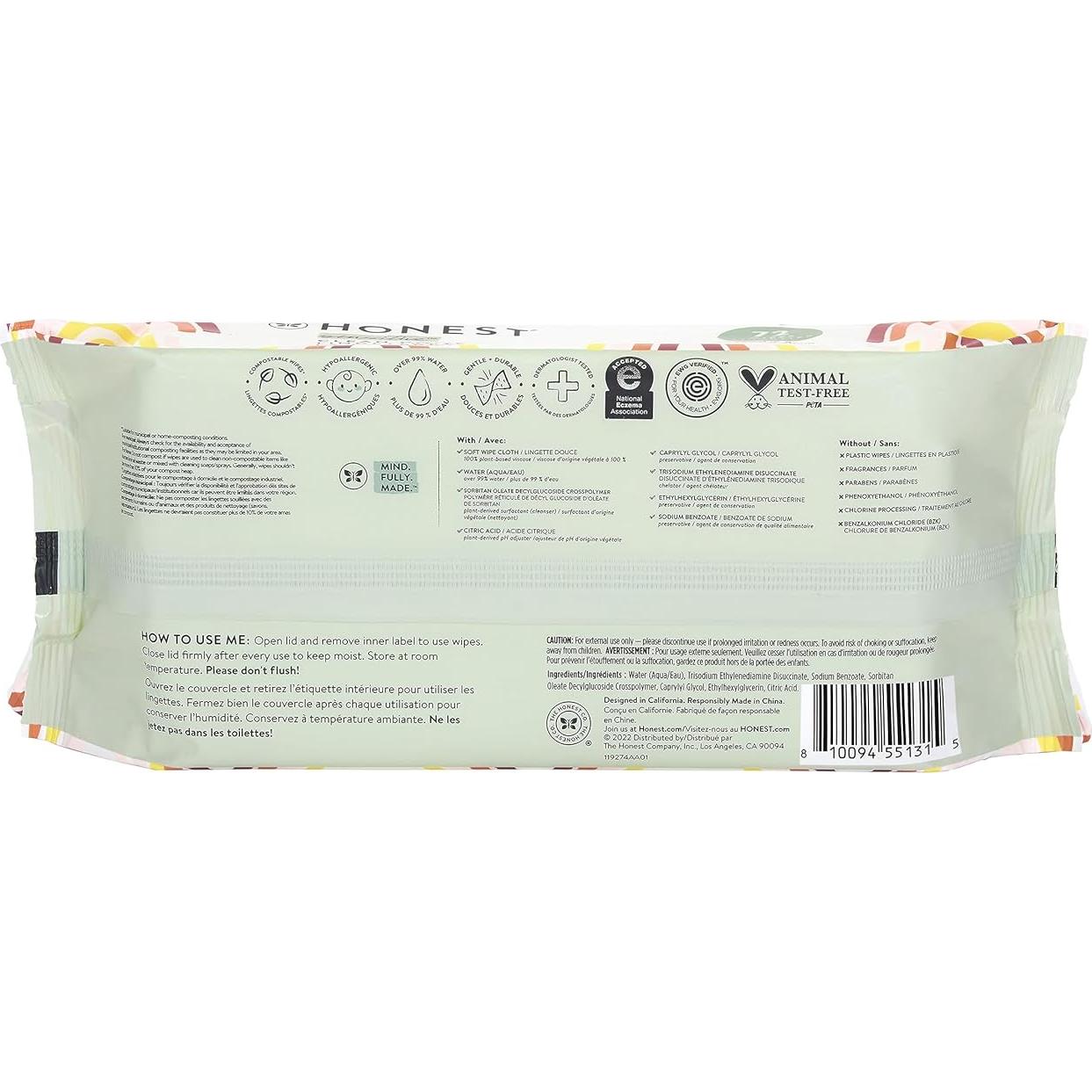 Pañales Compostables The Honest Company 60 Unidades Hipoalergénicos