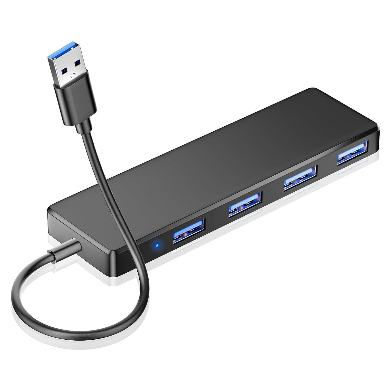 Hub USB 3.0 Groodo UH-4P-1 Ultra Delgado 4 Puertos