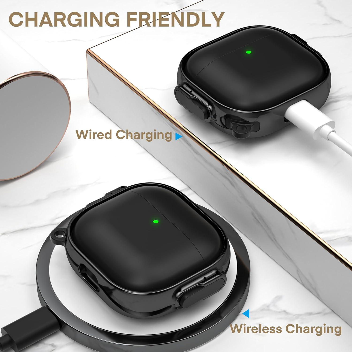 Funda Protectora Dura Maxjoy para AirPods 4 - Negro