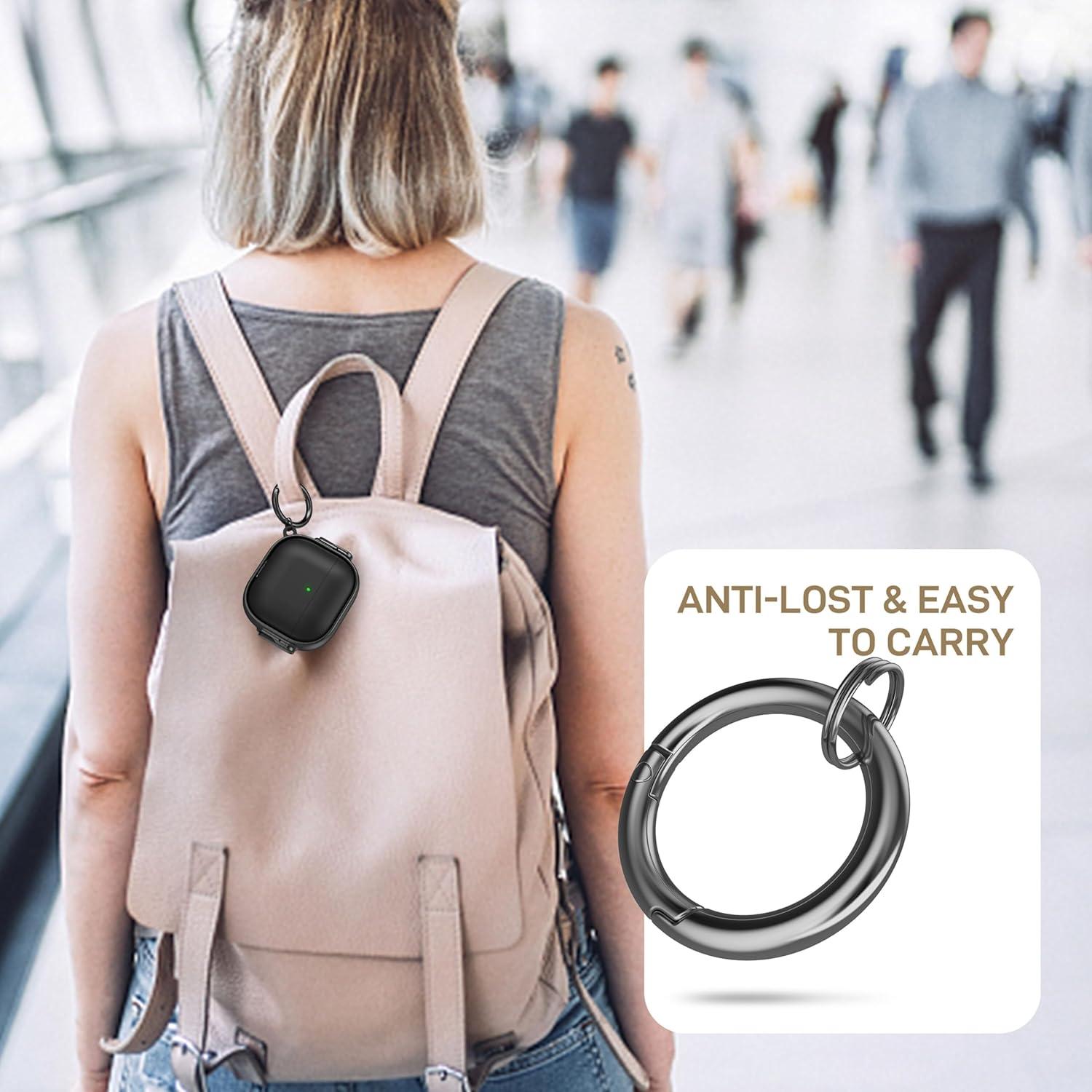 Funda Protectora Dura Maxjoy para AirPods 4 - Negro