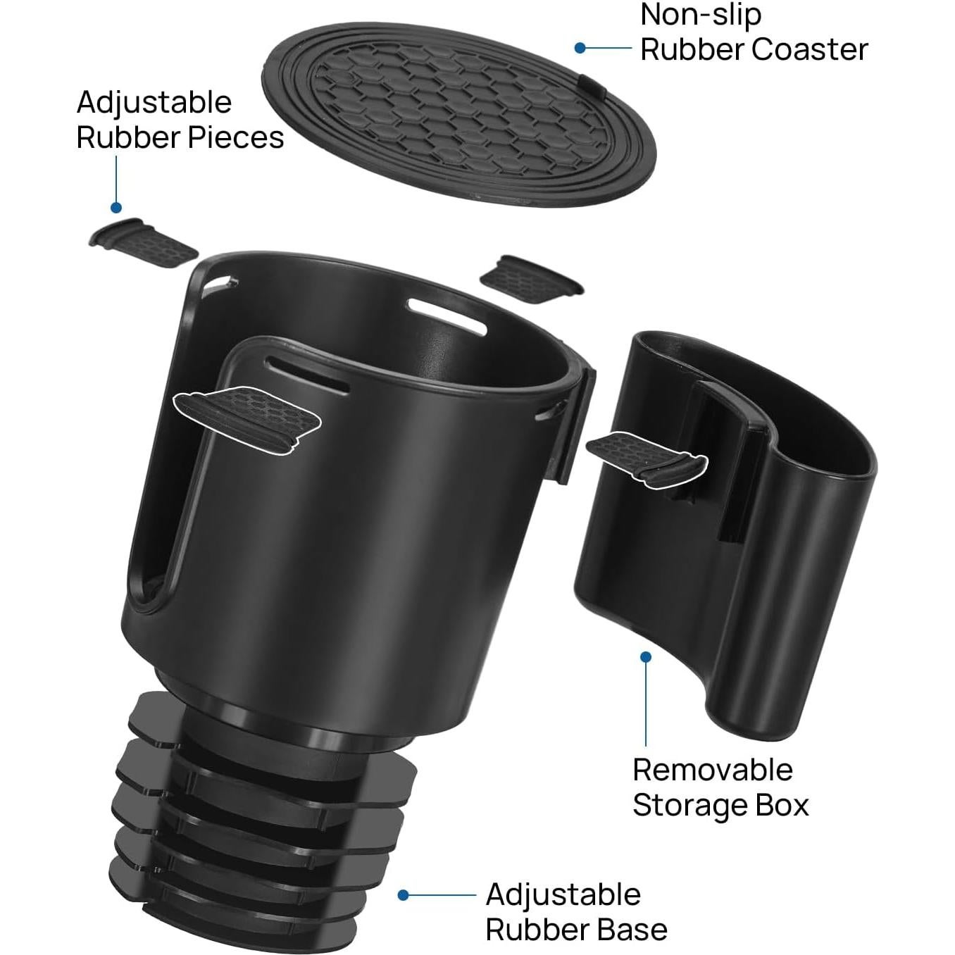 Extensor de Soporte para Tazas JOYTUTUS Negro Universal 2 en 1