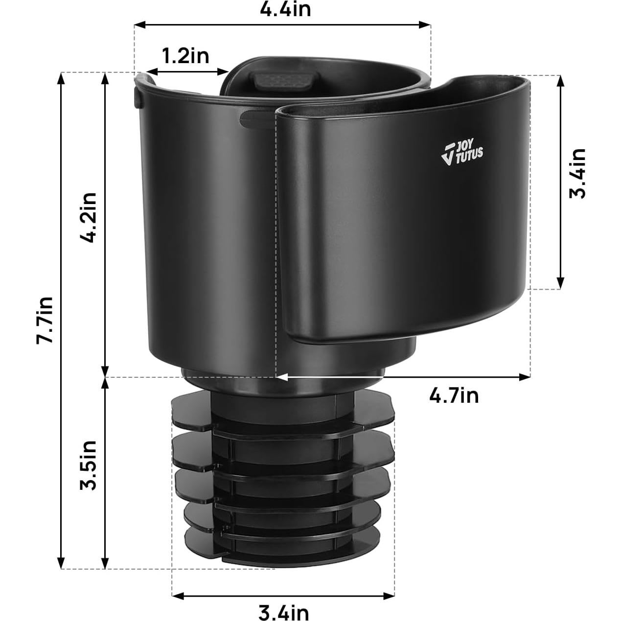 Extensor de Soporte para Tazas JOYTUTUS Negro Universal 2 en 1