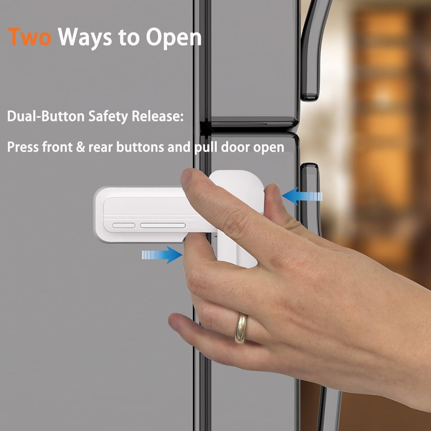 Cerraduras a Prueba de Niños HEOATH para Refrigerador - 2 Piezas