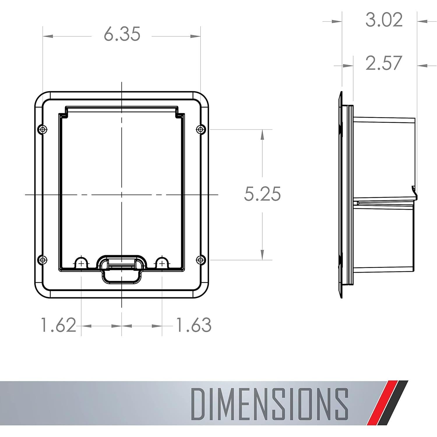Cubierta de Deck TayMac DOC320Z 1-Gang Bronce Antideslizante