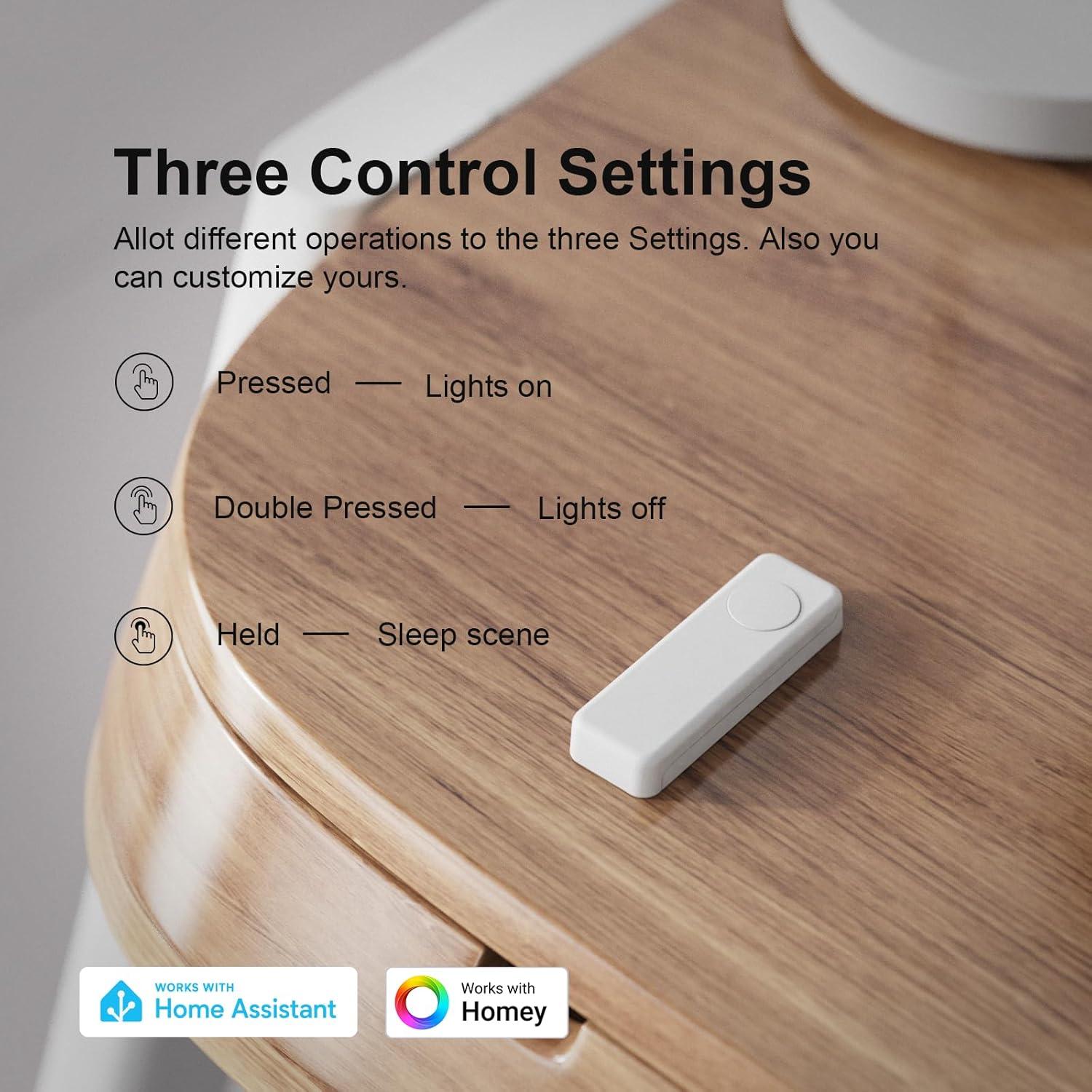 Botón Inteligente ZigBee ThirdReality Paquete de 4 Control Remoto